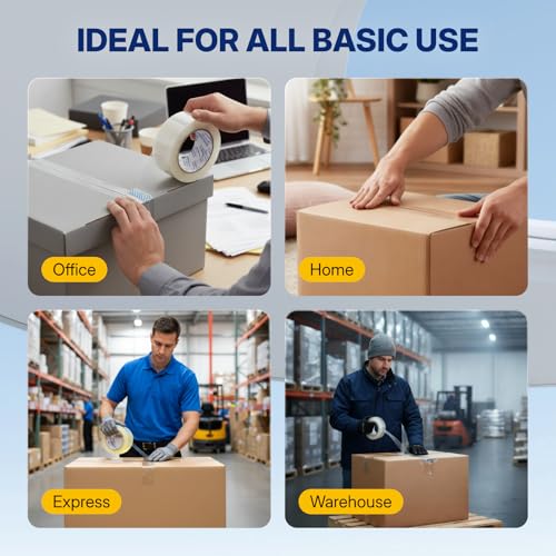 NORTHSKY Heavy Duty Packing Tape 24 Rolls, Clear, 2.6 mil, 2 inch x 110 Yards, Ultra Strong, Refill for Packaging and Shipping - size: 2 inches x 2.6 mil