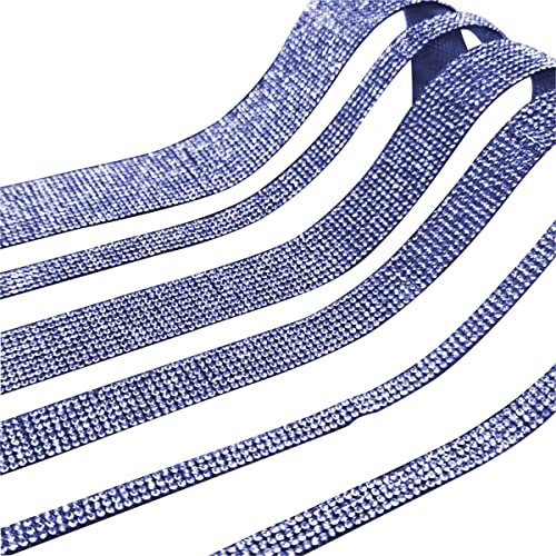 4 Pack 35.4 Inch Rhinestone Door Edge Guard Strips, Blue - color: Blue