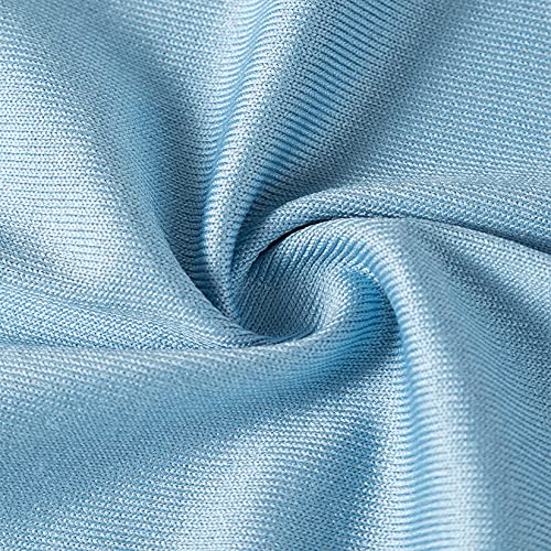 Puomue 6 Pack Microfiber Glass Cleaning Cloth, 16 Inch X 16 Inch, Lint Free Quickly Clean Window, Glasses, Windshields, Mirrors, and Stainless Steel, Blue - color: Blue