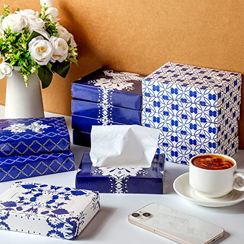 Yinder 24 Pcs Small Tissue Cube Box for Car, 2 Ply 960 Sheets, Retro - style: Retro