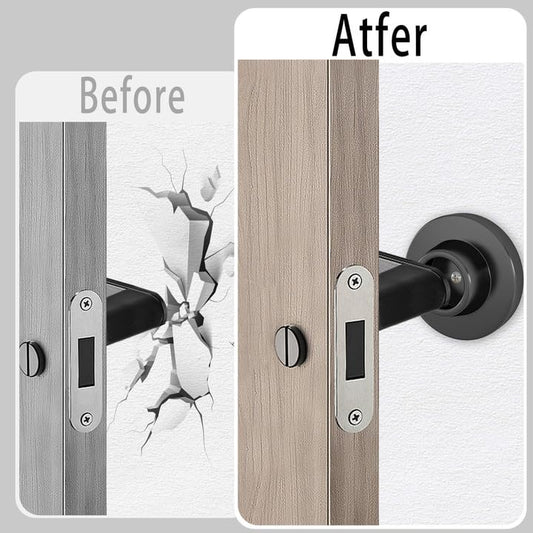 Door Stops for Wall Protector, Door Knob Wall Shield, Black Door Bumper for Slamming, Door Handle Stopper, Wall Hole Cover 6PCS - size: 6 Pieces