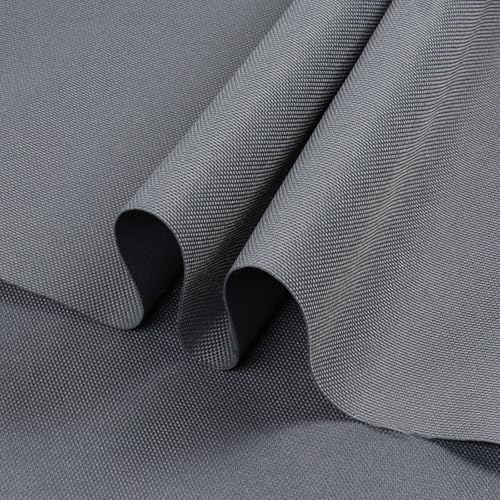 Marine Waterproof Canvas Fabric 60"×80" 600D PU Backing Gray - color: Gray, size: 60" Wide by 80"