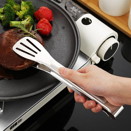 1Pcs Stainless Steel Kitchen Food Tong for Restaurant Kitchen (A-9inch) - size: A-9inch