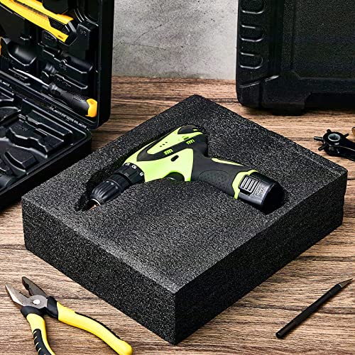 Hoolerry 2 Pcs Polyethylene Foam Block, 12" X 10" X 3.125", Black - size: 12" X 10" X 3.125"