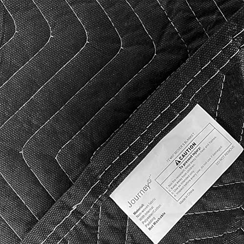 Padded Packing & Moving Blankets 4 Pack Deluxe Quality 80 x 72 inch Furniture Shipping Pads for Moving and Storage-Black(4 Deluxe Blankets 45 lbs/Dozen) - size: 4 Deluxe Black Blankets 45 lbs/Dozen