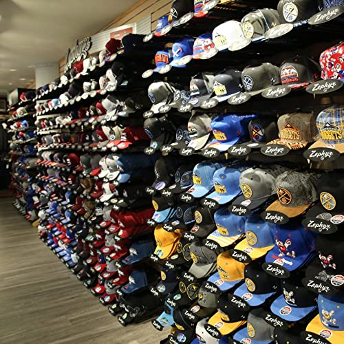 Professional 6-Piece Hat Display Set - Slatwall Mounted Baseball Cap Organizer for Retail Stores Space-Saving Slatwall Hat Rack