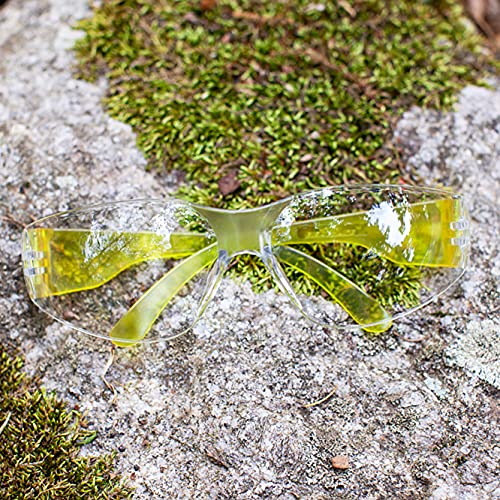 BISON LIFE Clear/Yellow Safety Glasses for Men & Women, ANSI Z87.1, 12 Pack - color: Clear/Yellow