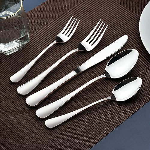 Silverware Set for 12,60 Piece Stainless Steel Flatware Utensil Cutlery Set - size: 60 Piece, style: Modern