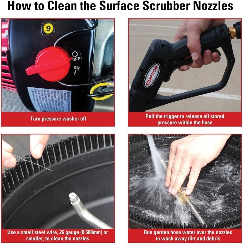 Simpson 15" Steel Pressure Washer Surface Cleaner, 2026 Version, 80299 - size: 15 Inch (Model 80299)