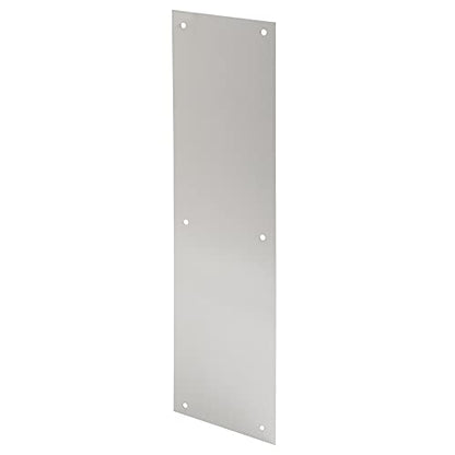 Prime-Line J 4581 Door Push Plate, 4 In. X 16 In., Satin Aluminum (Single Pack) - color: satin aluminum