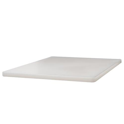 Winco 15" x 20" White Heavy-Duty Plastic Cutting Board (Set of 6) - color: White, size: 15" x 20" x 3/4"