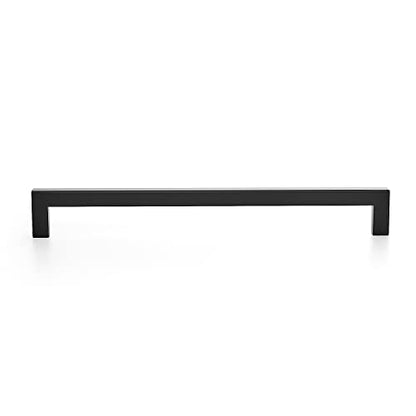Ravinte Matte Black Cabinet Handles Square Pulls 10 Inch 10 Pack - size: 10-1/2 Inch (10 Inch Hole Center)