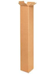 Tall Corrugated Boxes - 25/bundle different models available heavy duty (6x6x48) - size: 6x6x48