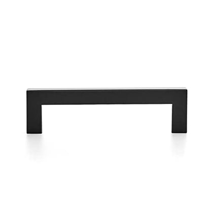 Ravinte Matte Black Cabinet Handles Square Pulls 4-1/2 Inch 10 Pack - size: 5 Inch (4-1/2 Inch Hole Center)