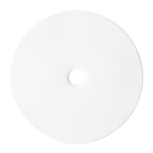 trust4care 2-Pack 2.3" White Backplates for Bifold Closet Door Cabinet Knob - color: White, size: Set of 2