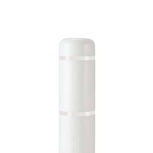 BollardGard 7" x 52" Bollard Cover White - Innoplast (White White Tape) - color: White White Tape, size: 7\"x52\"