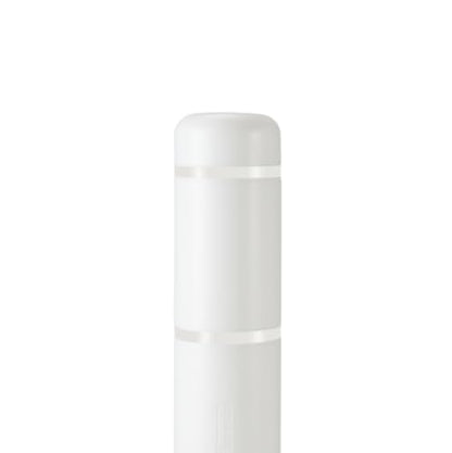 BollardGard 7" x 52" Bollard Cover White - Innoplast (White White Tape) - color: White White Tape, size: 7\"x52\"