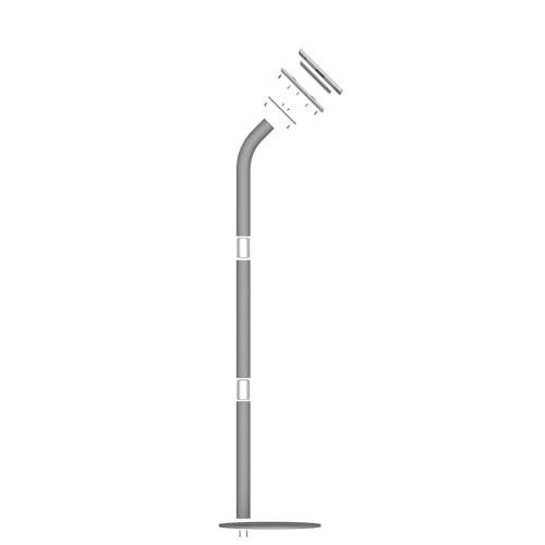 VidaMount Light Grey Enclosure and Floor Stand [Bundle] Compatible with iPad mini 4 & 5 - color: Light Grey, size: iPad Mini 4 & 5