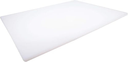 Thirteen Chefs Extra Large 24 x 18 Plastic Cutting Board - 1/2" Thick White HDPE for Restaurants and Professional Kitchens - color: White, size: 24"L x 18"W