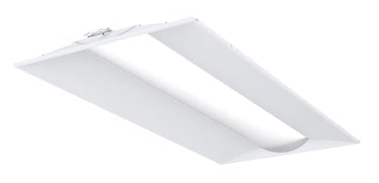 Lithonia Lighting 2x4 LED Troffer Light, Adjustable Lumens, 3-in-1 CCT - color: 4000-6000 Lumens, White, size: 2 Feet by 4 Feet