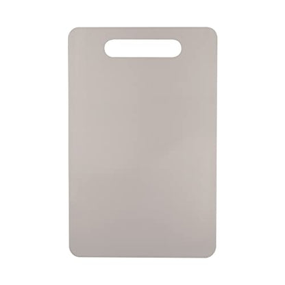 Fotouzy Plastic Utility Cutting Board with Handles, Food Safe PP Material, BPA Free, Dishwasher Safe, Thick Chopping Board, Large Size, Easy Grip Handle, for Kitchen (Almond) - color: Almond