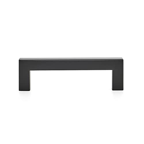 Ravinte Matte Black Cabinet Handles Square Pulls 4 Inch 10 Pack - size: 4-1/2 Inch (4 Inch Hole Center)