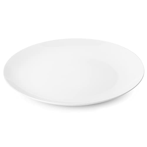 BTaT- White Dinner Plates, 10.5 inch, Set of 12, Restaurant Dishes, White Porcelain Dinner Plates (Pack of 2) - color: White, size: 10.5 inch, Set of 12 (Pack of 2)