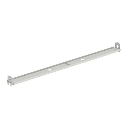 Lozier 3' W Gondola Heavy Duty Bottom Rail W08 Cool White - color: Cool White, size: 3' W