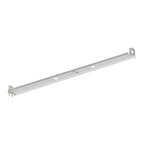 Lozier 3' W Gondola Heavy Duty Bottom Rail W08 Cool White - color: Cool White, size: 3' W