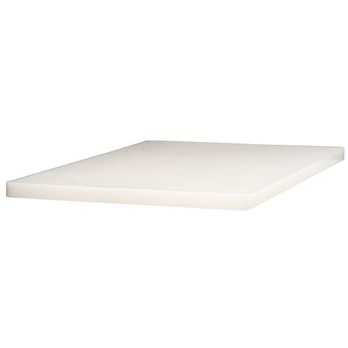 Winco 12" x 18" White Heavy-Duty Plastic Cutting Board (Set of 6) - color: White, size: 12" x 18" x 3/4"