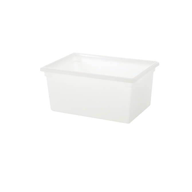 FSE 3-1/2-Gallon White Food Storage Box, Polycarbonate, 12"W x 18"D x 6"H