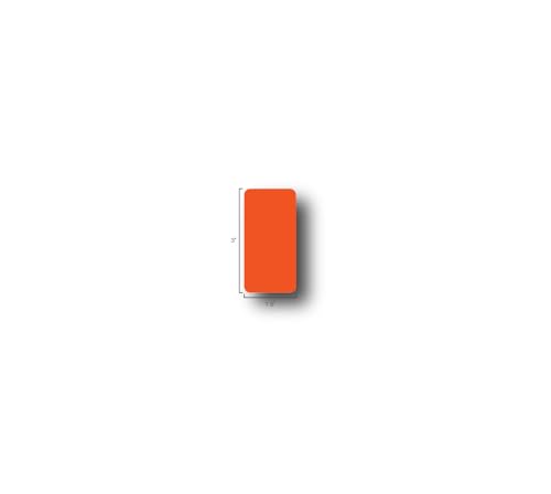 5S Location Marking Dash - Adhesive Dash Shaped Floor Marker by Graphical Warehouse - Rounded Corners (3x1.5 (50 Pack), Orange) - color: Orange, size: 3x1.5" (50 pack)