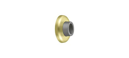 Deltana WB250U3 21/2-Inch Diameter Wall Mount Concave Flush Bumper - color: Polished Brass