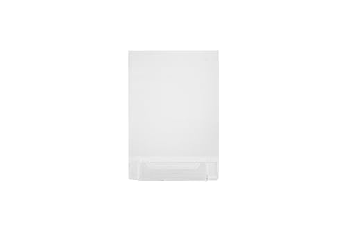 Dazzling Displays Clear Acrylic Slanted Sign Holder 8.5 x 11 - Slanted Picture Frame Premium Acrylic Sign Holder for Office, Retail, Tradeshows Single