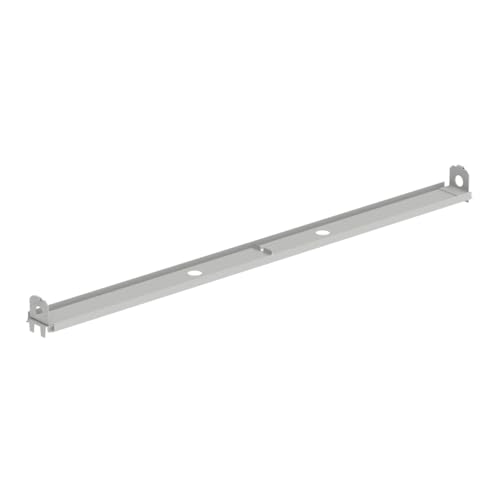 Lozier 3' W Gondola Heavy Duty Bottom Rail SIL Silver - color: Silver, size: 3' W