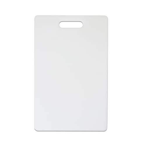 Dexas NSF Polysafe Cutting Board with Handle, 9.5 x 15 Inches, Reversible Non-Slip Kitchen Cutting Board, White - size: 9.5"L x 15"W, style: Flat