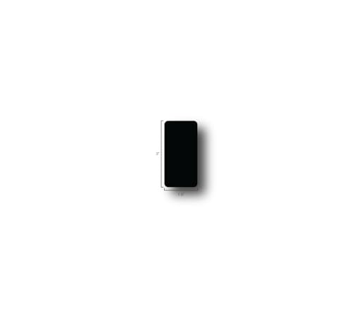 5S Location Marking Dash - Adhesive Dash Shaped Floor Marker by Graphical Warehouse - Rounded Corners (3x1.5 (50 Pack), Black) - color: Black, size: 3x1.5" (50 pack)