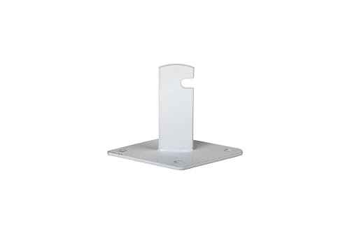 Dazzling Displays 12-Pack White Gridwall Panel Mount Brackets - Essential for Gridwall, Slatgrid, or Trellis Mounting