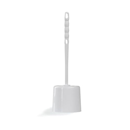 Sparta Toilet Bowl Brush with Caddy, 16 Inch, White