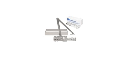 CRL PR90A Aluminum Adjustable Spring Power Size 1 to 6 Cast Iron Surface Mount Door Closer