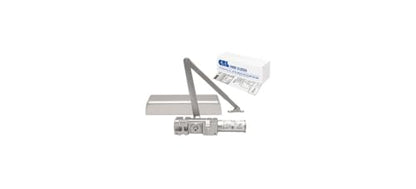 CRL PR90A Aluminum Adjustable Spring Power Size 1 to 6 Cast Iron Surface Mount Door Closer