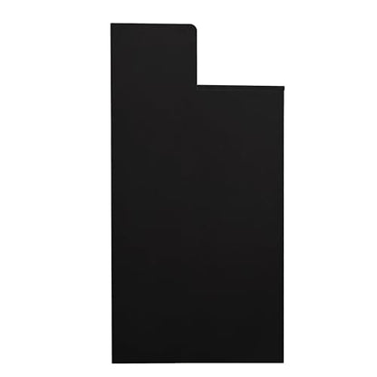 Flash Furniture Trash Can Enclosure, 32 Gallon, Black - color: Black