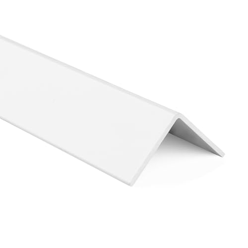 10 Pack Wall Corner Guards, Vinyl 1-1/8" x 48" Trim Protectors, Paintable Corner Molding for Wall Furniture Cabinet Door Countertop Protection, Easy Install
