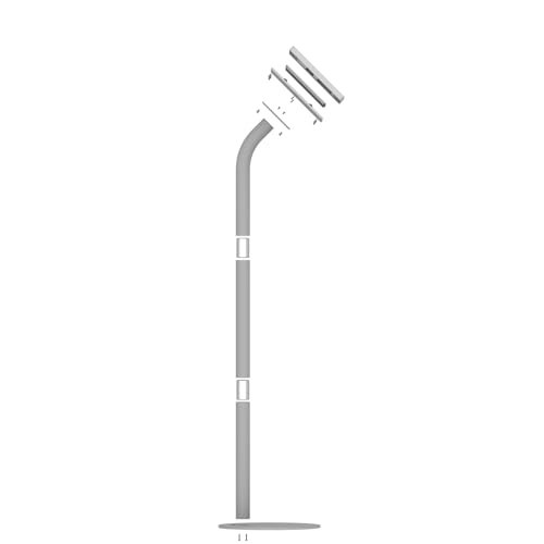 VidaMount Light Grey Enclosure and Floor Stand [Bundle] Compatible with Surface Go, Go 2, Go 3 & Go 4 - color: Light Grey, size: Surface Go, Go 2, Go 3 & Go 4