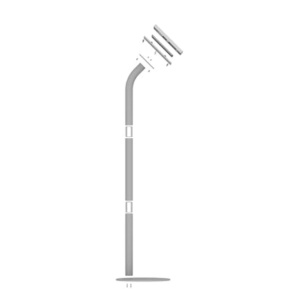 VidaMount Light Grey Enclosure and Floor Stand [Bundle] Compatible with Surface Go, Go 2, Go 3 & Go 4 - color: Light Grey, size: Surface Go, Go 2, Go 3 & Go 4