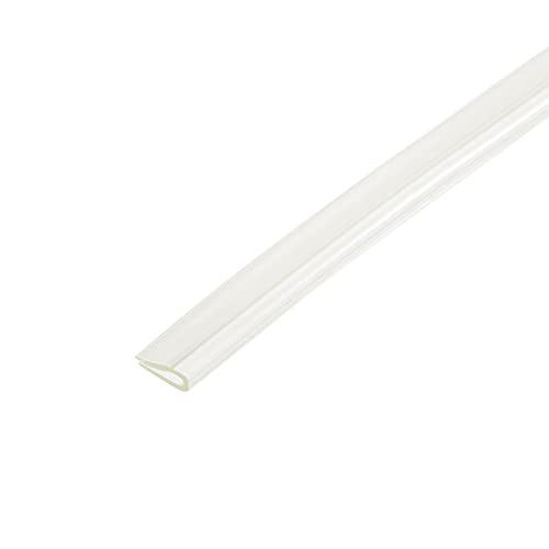 uxcell Trim Seal, PVC U-Seal Channel Edge Protector Sheet, Fits 1-1.5mm Edge 3Meters/9.84Ft Length, 0.24" Height Clear Yellow - size: 9.84Ft x0.24"
