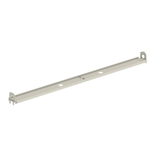 Lozier 4' W Gondola Heavy Duty Bottom Rail WHT White - color: White, size: 4' W