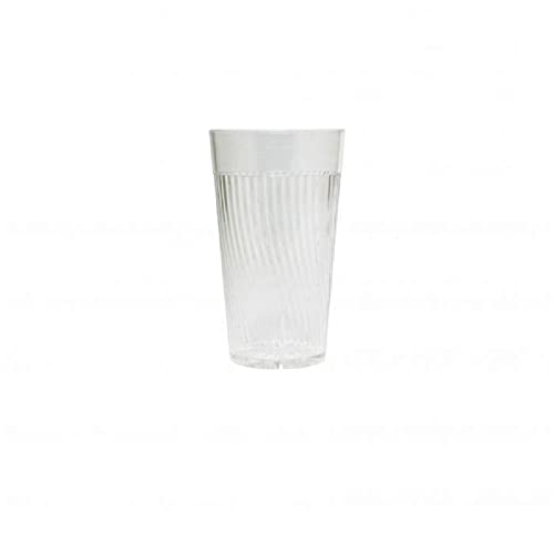 TrueCraftware- 8 oz. Belize Tumbler/Drinking Cups Clear Polycarbonate Set of 12-Premium Iced Tea Glasses Stackable Reusable Drinking Glasses Dishwasher Safe Break-Resistant for Home Restaurants - color: Clear, size: 8 oz