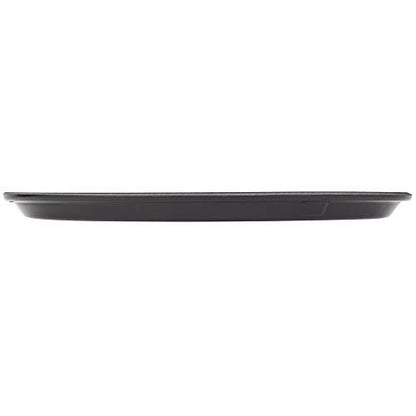 TrueCraftware- 11" Round Non-Slip Serving Trays Black Set of 2- Restaurant Serving Tray Rubber Lined Serving Tray Serving Coffee Appetizer Breakfast Perfect for Kitchen Café Hotel and Restaurants - color: Set of 2, size: 11 Inch