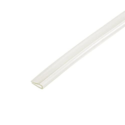 uxcell Trim Seal, PVC U-Seal Channel Edge Protector Sheet, Fits 1.5-2mm Edge 1Meter/3.82Ft Length, 0.24" Height Transparent - size: 3.82Ft x0.24"